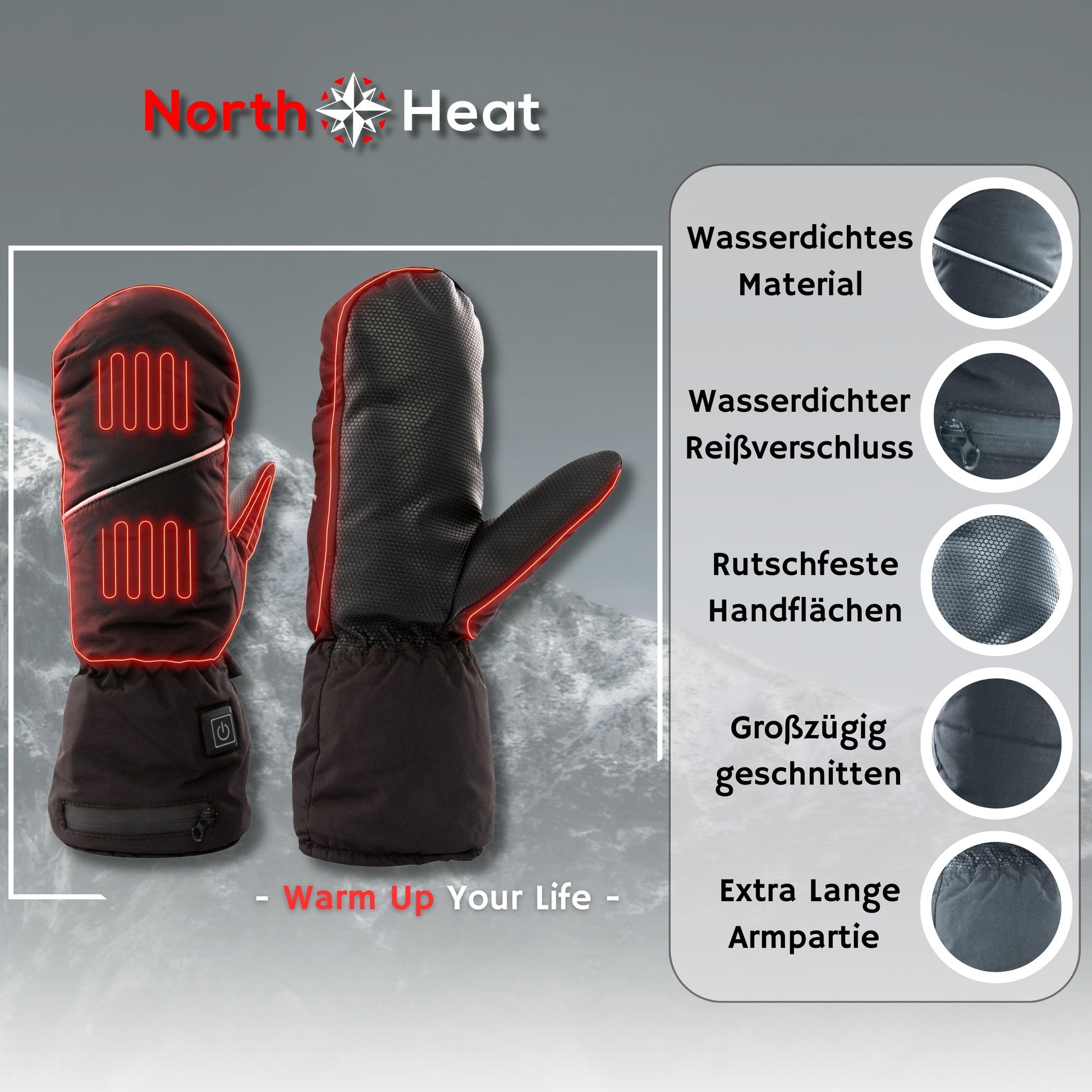 hatmig beheizte handschuhe NorthHeat Premium optimierte beheizte Handschuhe