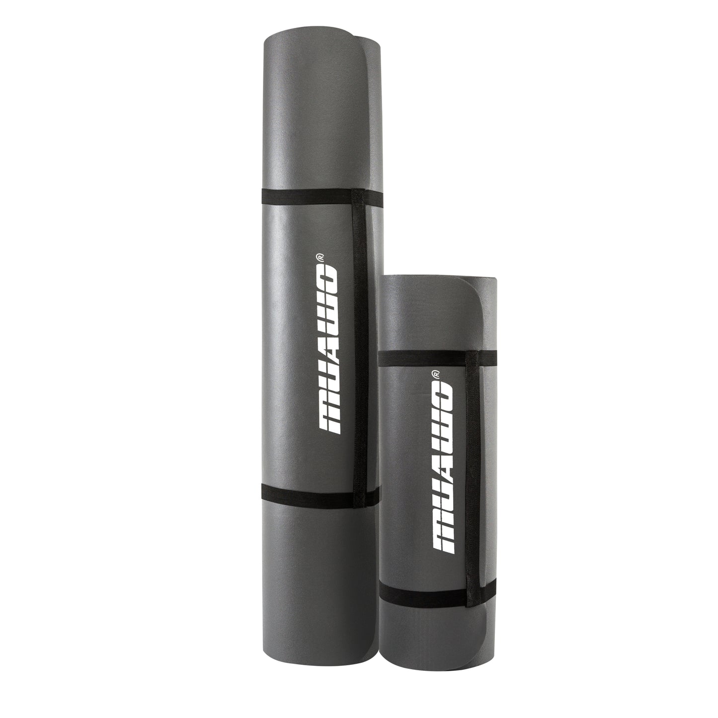 Muawo Premium Sportmatte und Fitnessmatte, perfekt als Yogamatte, Gymnastikmatte, Trainingsmatte | rutschfest | extra-dick & extra-lang | bis zu 190 cm Länge x 100 cm Breite x 1,5 cm Dicke